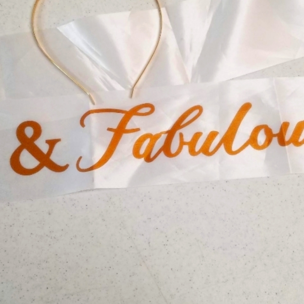 18 and fabulous sash and tiara